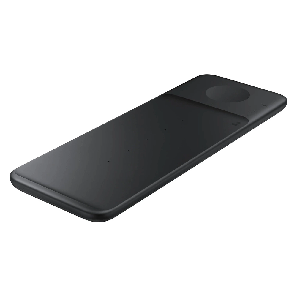 Samsung Trio EP-P6300TBEGEU 3in1 inductive charger for phone / Galaxy Watch / Buds - black + mains charger + cableeng