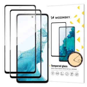 Wozinsky 2x Set Super Tough Full Glue Tempered Glass Full Screen with Frame Case Friendly Samsung Galaxy A53 5G Blackeng