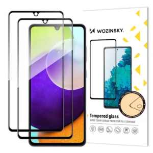 Wozinsky Set of 2x Super Strength Full Glue Tempered Glass Full Screen with Frame Case Friendly Samsung Galaxy A33 5G Blackeng