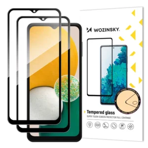 Wozinsky Set of 2x Super Strength Full Glue Tempered Glass Full Screen with Frame Case Friendly Samsung Galaxy A13 5G / A23 / A23 5G Blackeng