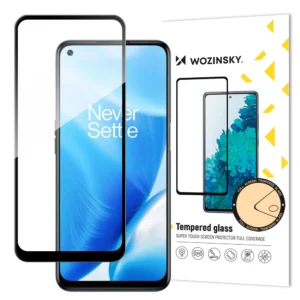 Wozinsky Super Tough Full Glue Tempered Glass Full Screen With Frame Case Friendly OnePlus Nord N200 5G Blackeng