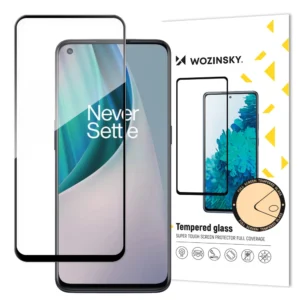Wozinsky Super Tough Full Glue Tempered Glass Full Screen With Frame Case Friendly OnePlus Nord N10 5G Blackeng