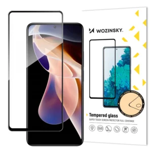 Wozinsky super tough full glue tempered glass full screen with frame case friendly xiaomi redmi note 11 pro + / 11 pro blackeng