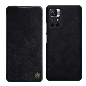 Nillkin Qin Case Flip Case for Xiaomi Redmi Note 11T 5G / 11S 5G / 11 5G (China) / Poco M4 Pro 5G - Blackeng