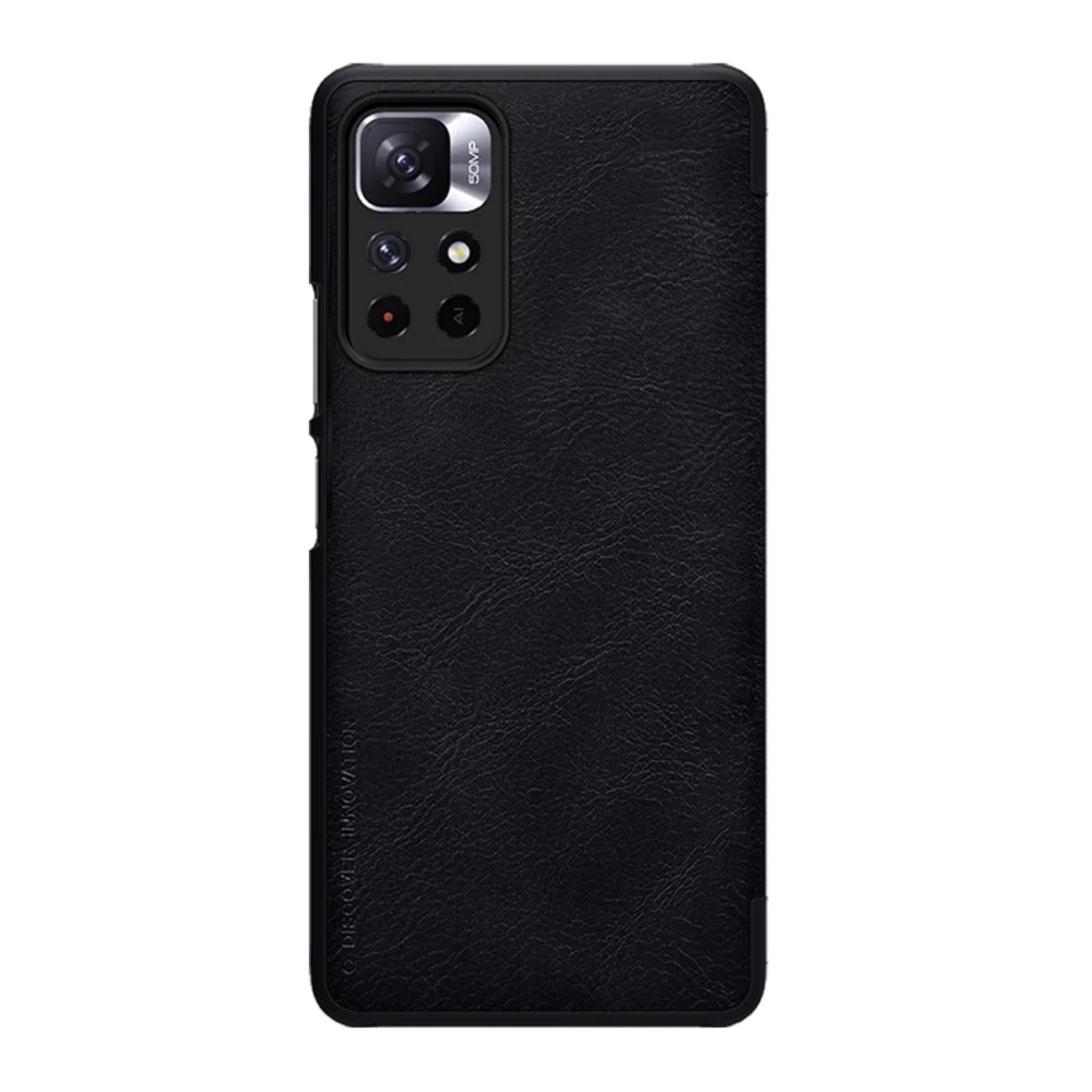 Nillkin Qin Case Flip Case for Xiaomi Redmi Note 11T 5G / 11S 5G / 11 5G (China) / Poco M4 Pro 5G - Blackeng