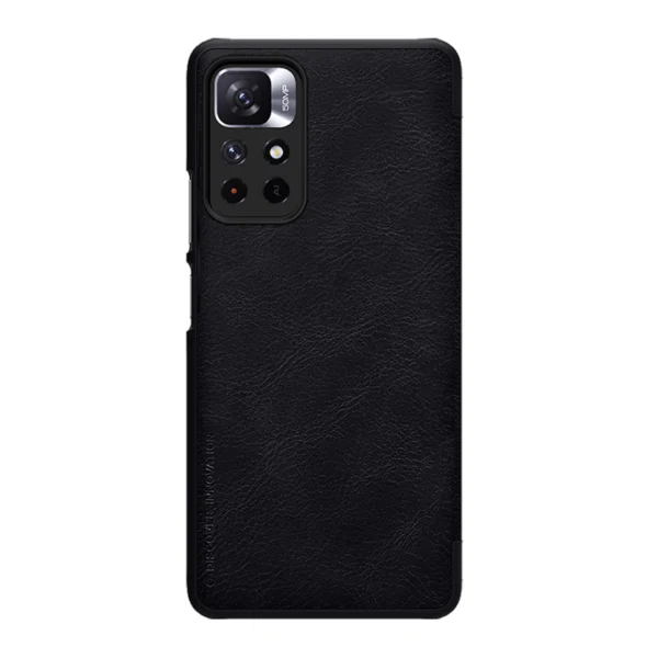 Nillkin Qin Case Flip Case for Xiaomi Redmi Note 11T 5G / 11S 5G / 11 5G (China) / Poco M4 Pro 5G - Blackeng