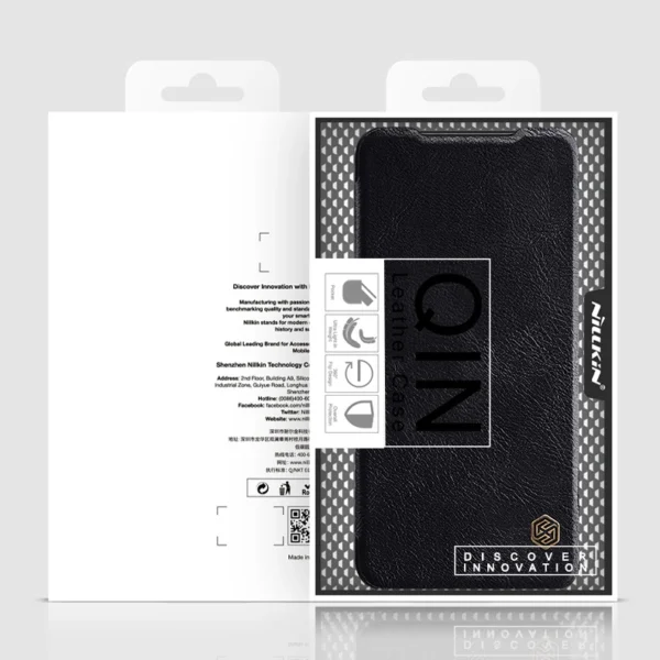 Nillkin Qin Case Flip Case for Xiaomi Redmi Note 11T 5G / 11S 5G / 11 5G (China) / Poco M4 Pro 5G - Blackeng