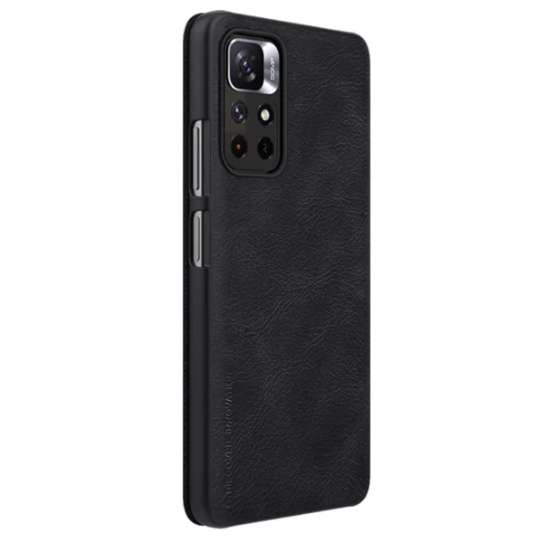 Nillkin Qin Case Flip Case for Xiaomi Redmi Note 11T 5G / 11S 5G / 11 5G (China) / Poco M4 Pro 5G - Blackeng
