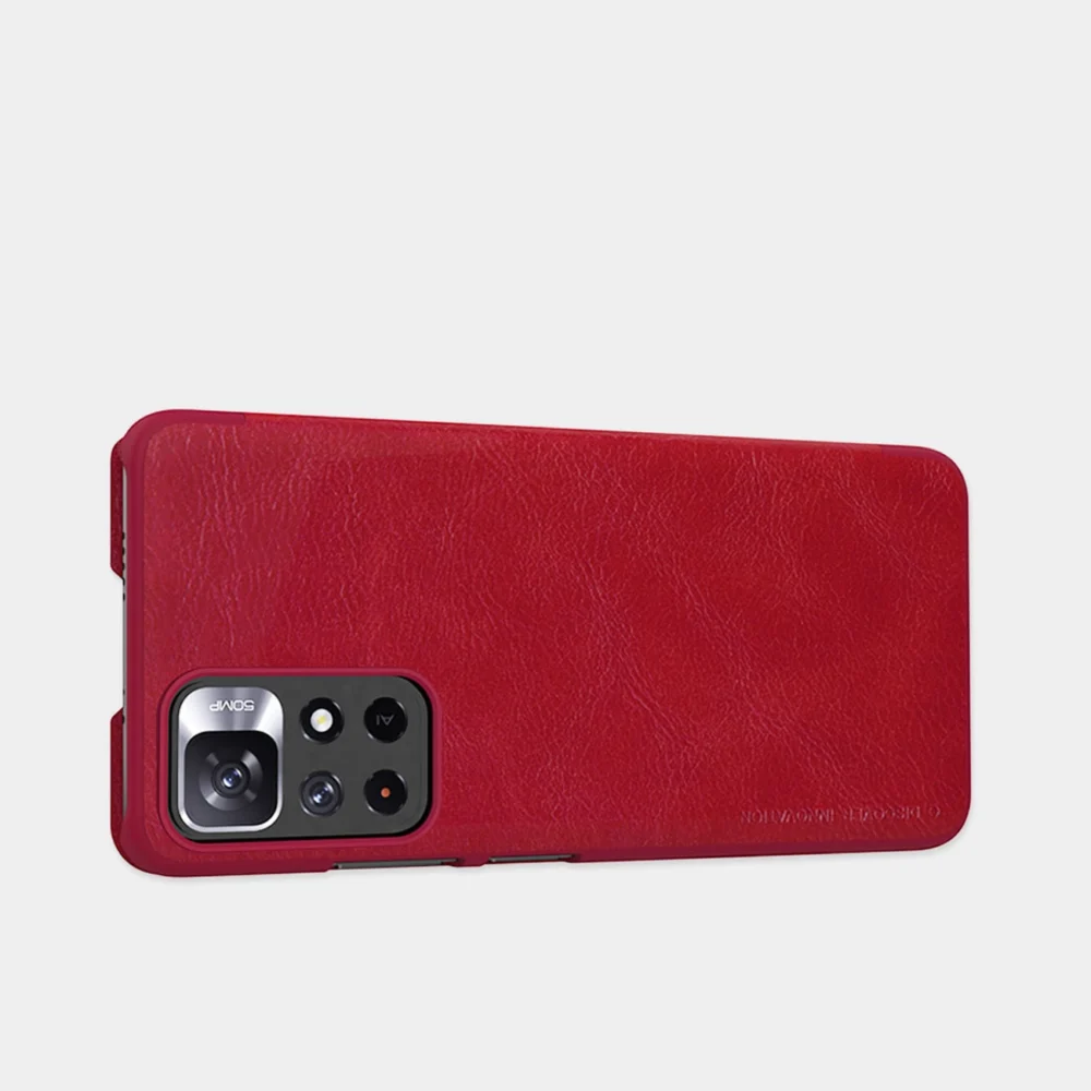 Nillkin Qin Case Flip Case for Xiaomi Redmi Note 11T 5G / 11S 5G / 11 5G (China) / Poco M4 Pro 5G - Blackeng