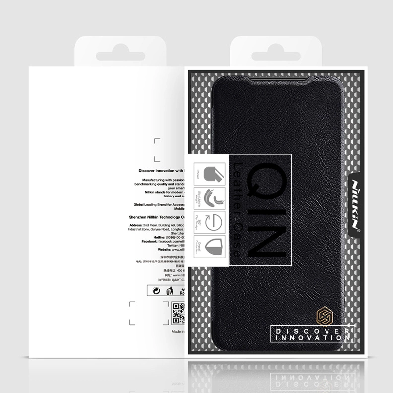 Nillkin Qin Case Case for Xiaomi Redmi Note 11T 5G / Note 11S 5G / Note 11 5G (China) / Poco M4 Pro 5G Camera Cover Holster Cover Flip Case Browneng