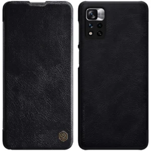 Nillkin Qin Case Case for Xiaomi Redmi Note 11 Pro+ (China) / Redmi Note 11 Pro (China) / Mi11i HyperCharge Camera Protector Holster Cover Flip Case Blackeng