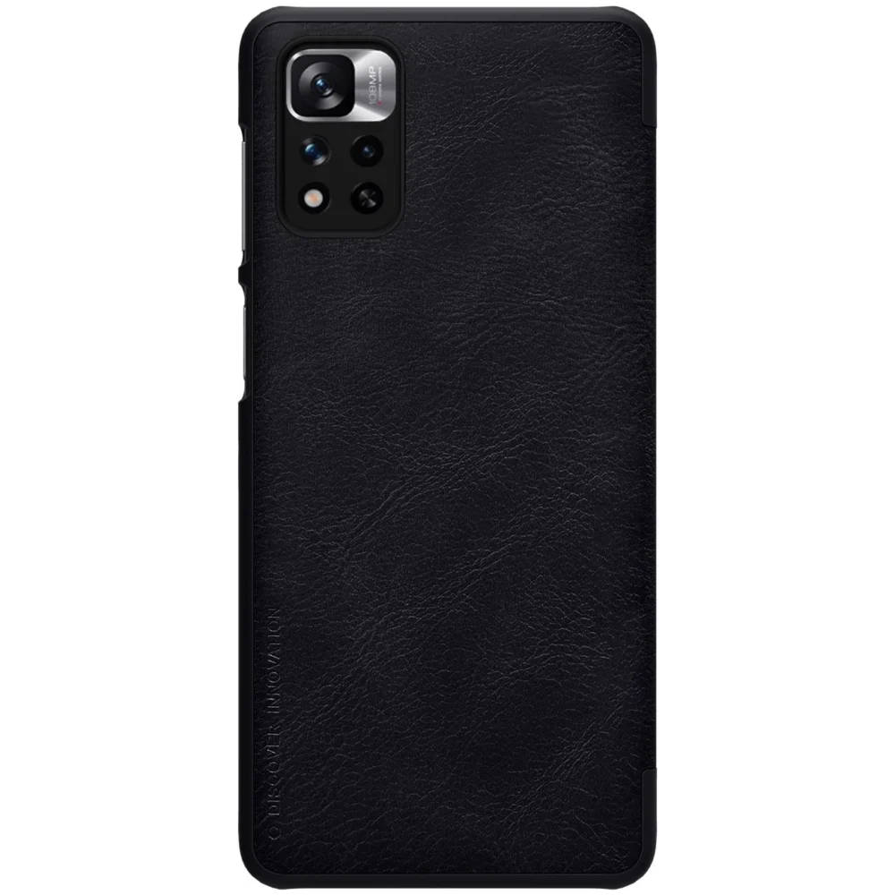 Nillkin Qin Case Case for Xiaomi Redmi Note 11 Pro+ (China) / Redmi Note 11 Pro (China) / Mi11i HyperCharge Camera Protector Holster Cover Flip Case Blackeng