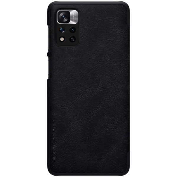Nillkin Qin Case Case for Xiaomi Redmi Note 11 Pro+ (China) / Redmi Note 11 Pro (China) / Mi11i HyperCharge Camera Protector Holster Cover Flip Case Blackeng