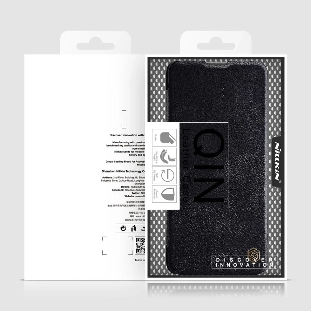 Nillkin Qin Case Case for Xiaomi Redmi Note 11 Pro+ (China) / Redmi Note 11 Pro (China) / Mi11i HyperCharge Camera Protector Holster Cover Flip Case Browneng