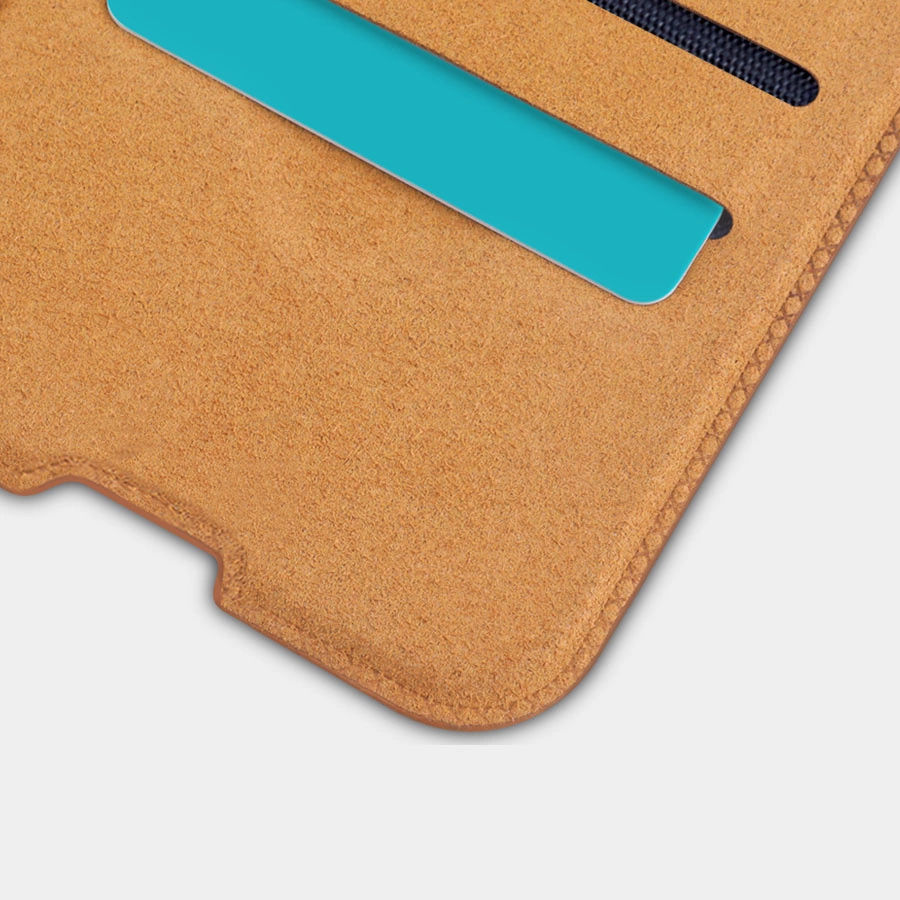 Nillkin Qin Case Case for Xiaomi Redmi Note 11 Pro+ (China) / Redmi Note 11 Pro (China) / Mi11i HyperCharge Camera Protector Holster Cover Flip Case Browneng