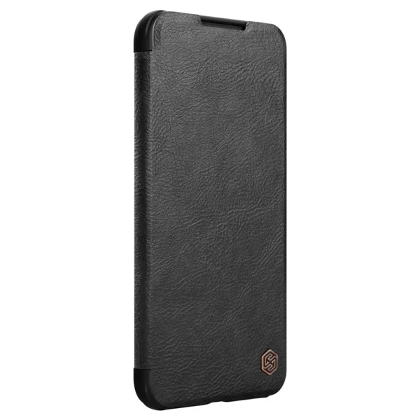 Nillkin Qin Leather Pro Case Case for Samsung Galaxy S22+ (S22 Plus) Camera Protector Holster Cover Flip Case Blackeng