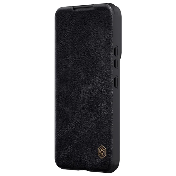 Nillkin Qin Leather Pro Case Case for Samsung Galaxy S22+ (S22 Plus) Camera Protector Holster Cover Flip Case Blackeng