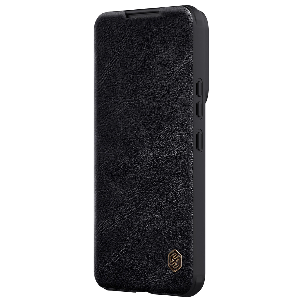 Nillkin Qin Leather Pro Case Case for Samsung Galaxy S22+ (S22 Plus) Camera Protector Holster Cover Flip Case Blackeng