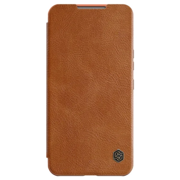 Nillkin Qin Leather Pro Case Case for Samsung Galaxy S22+ (S22 Plus) Camera Protector Holster Cover Flip Case Browneng