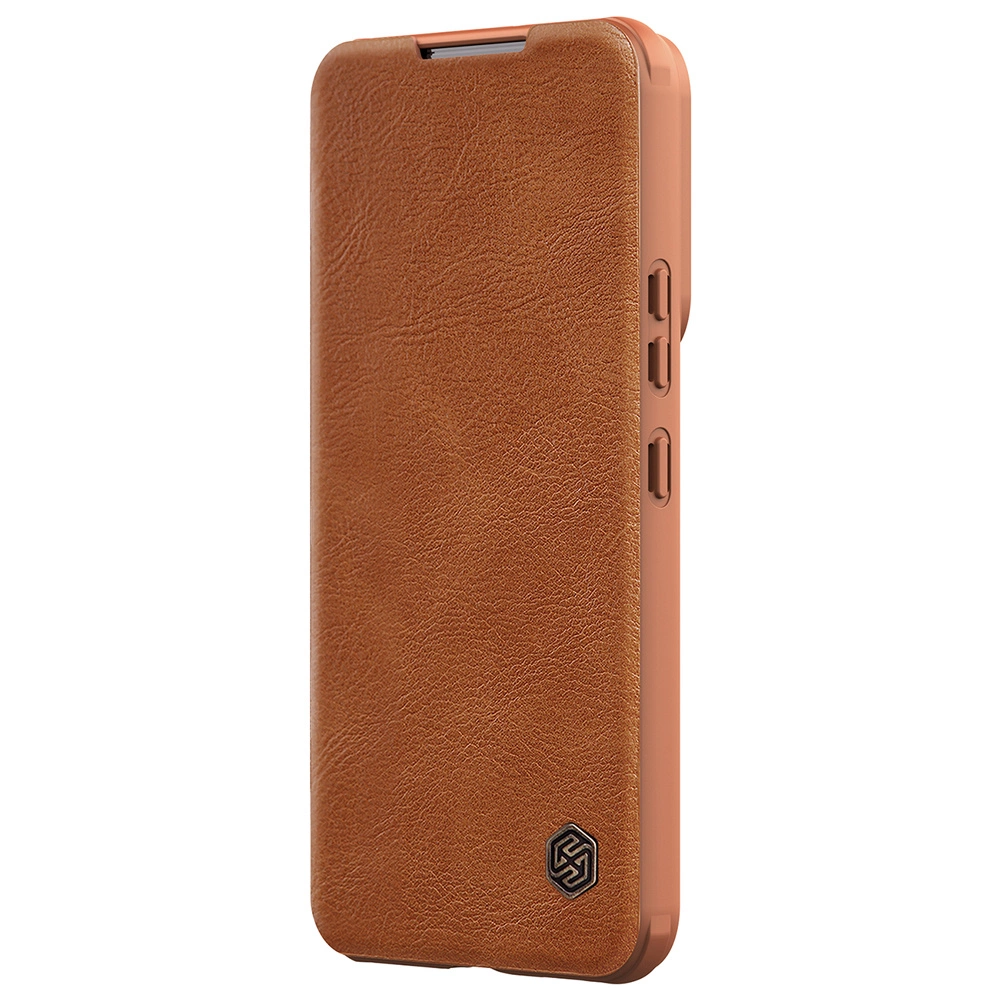 Nillkin Qin Leather Pro Case Case for Samsung Galaxy S22+ (S22 Plus) Camera Protector Holster Cover Flip Case Browneng