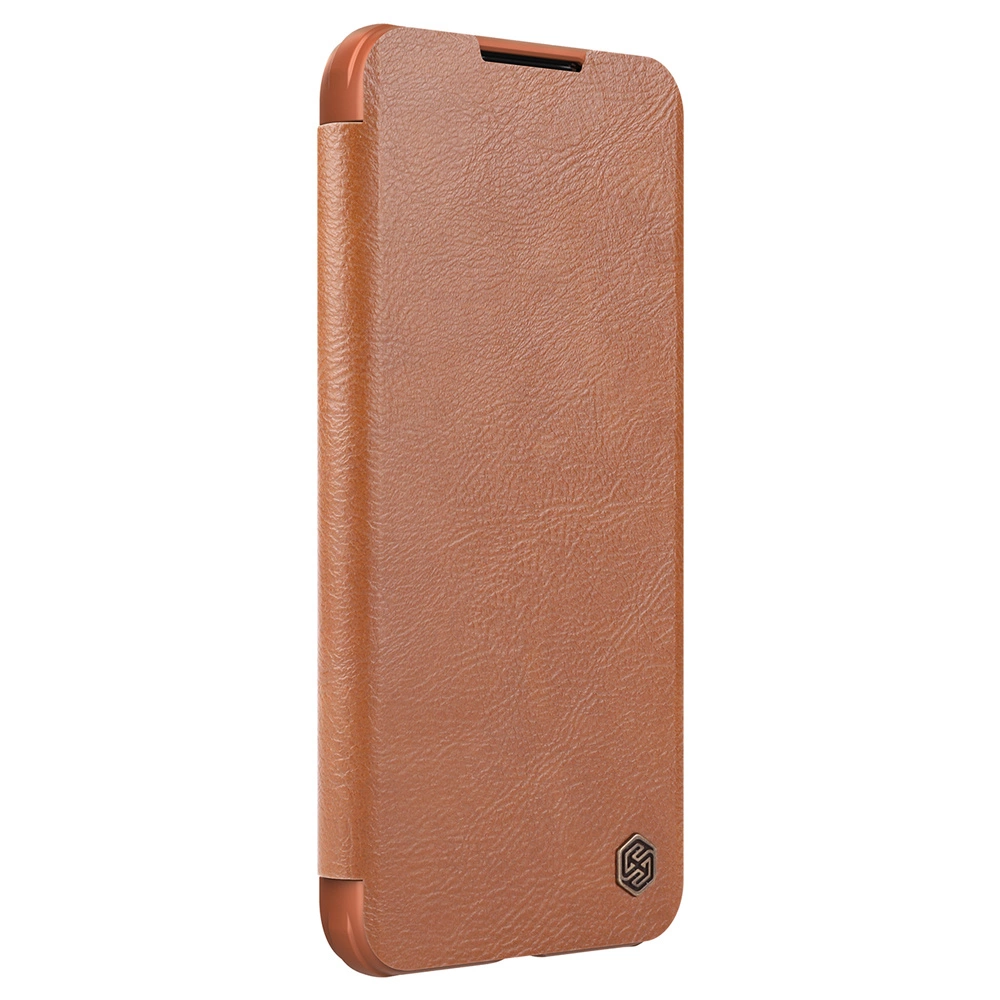 Nillkin Qin Leather Pro Case Case for Samsung Galaxy S22+ (S22 Plus) Camera Protector Holster Cover Flip Case Browneng