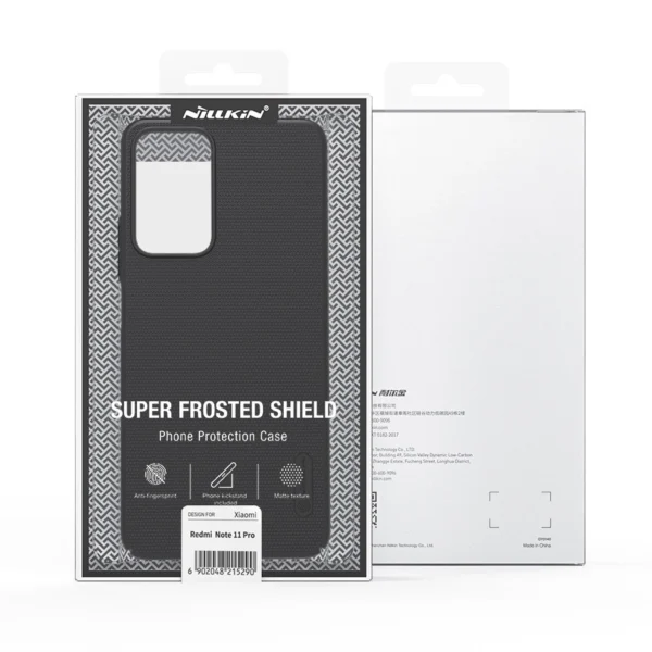 Nillkin Super Frosted Shield Pro durable case cover for Xiaomi Redmi Note 11 Pro+ 5G blackeng