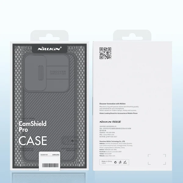 Nillkin CamShield Pro Case Armored Pouch Cover Camera Cover Camera Samsung Galaxy S22 Blackeng