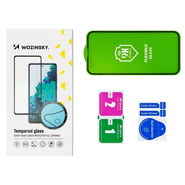 Wozinsky Full Cover Flexi Nano Glass Film Tempered Glass With Frame For Samsung Galaxy S22 + (S22 Plus) Transparenteng
