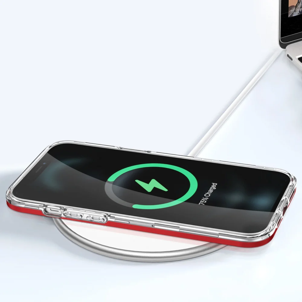 Clear 3in1 case for iPhone 11 Pro frame cover gel redeng