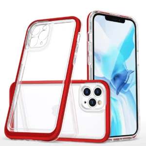 Clear 3in1 Case for iPhone 11 Pro Max Frame Cover Gel Redeng