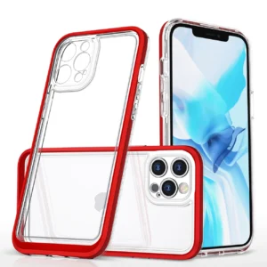 Clear 3in1 Case for iPhone 12 Pro Max Frame Cover Gel Redeng