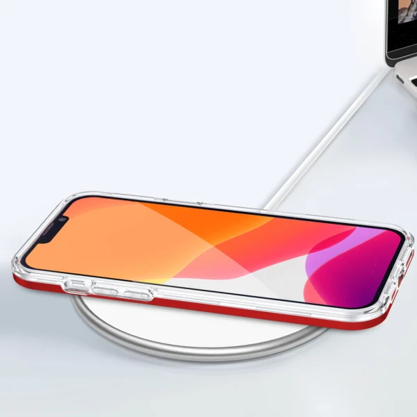 Clear 3in1 case for iPhone 13 Pro frame cover gel redeng