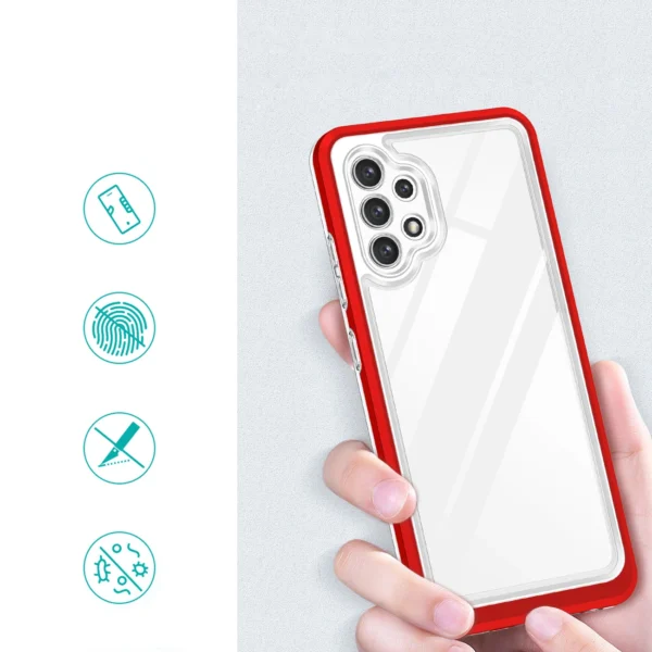 Clear 3in1 Case for Samsung Galaxy A32 5G Frame Gel Cover Redeng