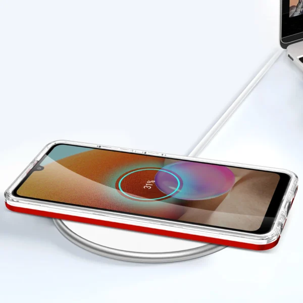 Clear 3in1 Case for Samsung Galaxy A32 5G Frame Gel Cover Redeng