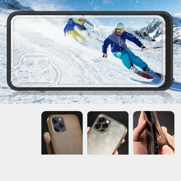 Clear 3in1 Case for Samsung Galaxy A72 4G Frame Gel Cover Blackeng