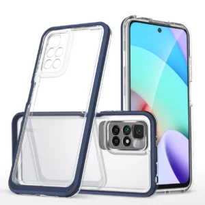 Clear 3in1 Case for Xiaomi Redmi 10 Frame Gel Cover Blueeng