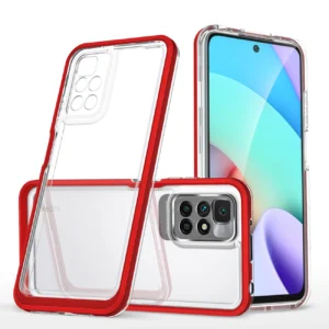 Clear 3in1 Case for Xiaomi Redmi 10 Frame Gel Cover Redeng