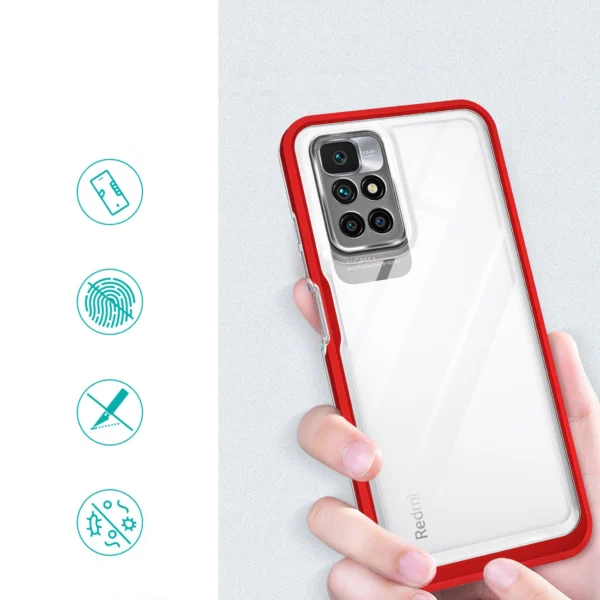 Clear 3in1 Case for Xiaomi Redmi 10 Frame Gel Cover Redeng