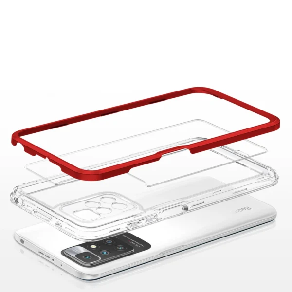 Clear 3in1 Case for Xiaomi Redmi 10 Frame Gel Cover Redeng