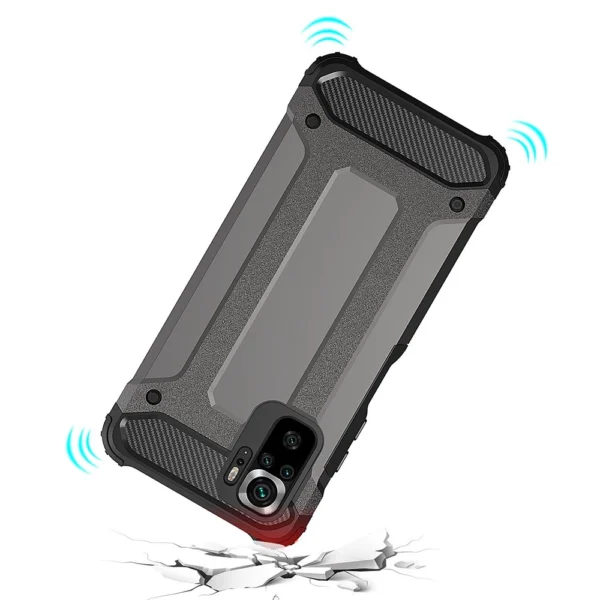 Hybrid Armor Case Tough Rugged Cover for Xiaomi Redmi Note 11T 5G / Redmi Note 11S 5G / Poco M4 Pro 5G blueeng