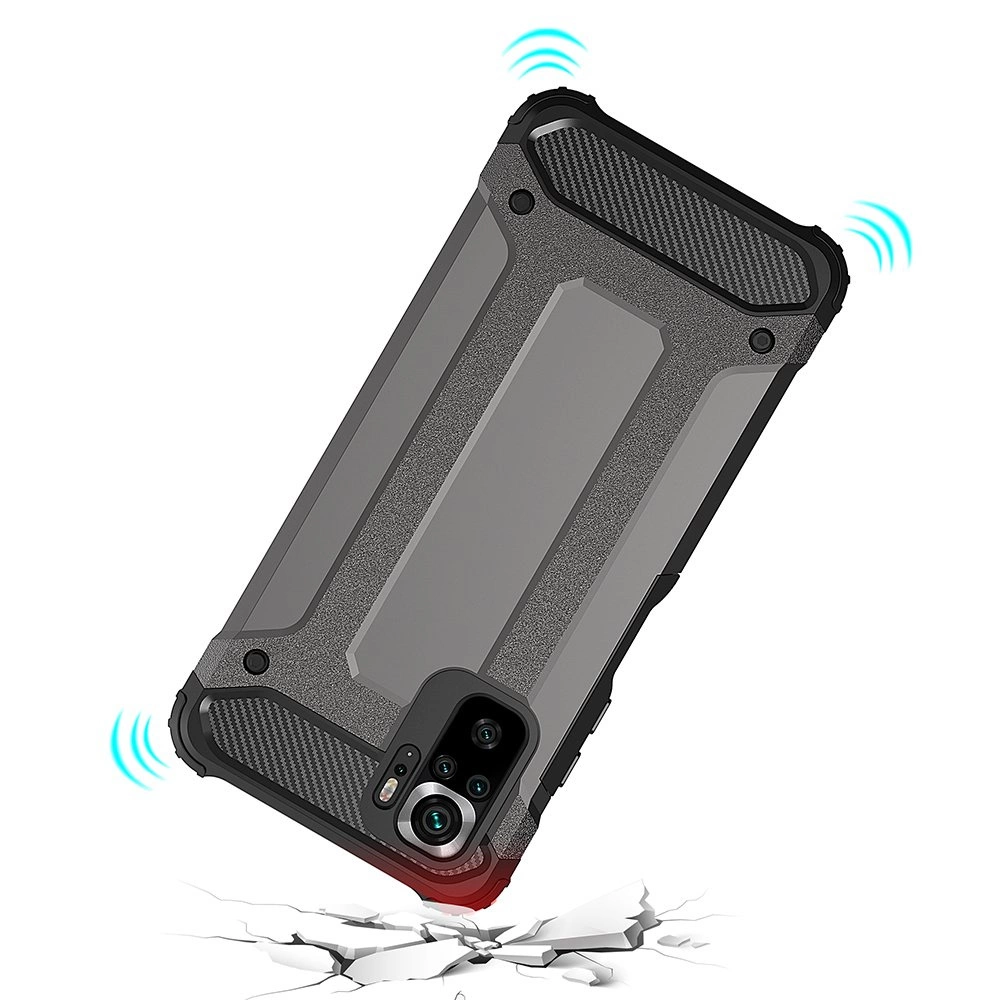 Hybrid Armor Case Tough Rugged Cover for Xiaomi Redmi Note 11T 5G / Redmi Note 11S 5G / Poco M4 Pro 5G blueeng
