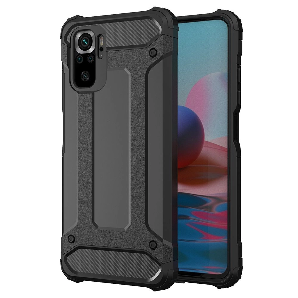 Hybrid Armor Case Tough Rugged Cover for Xiaomi Poco M4 Pro 5G blackeng