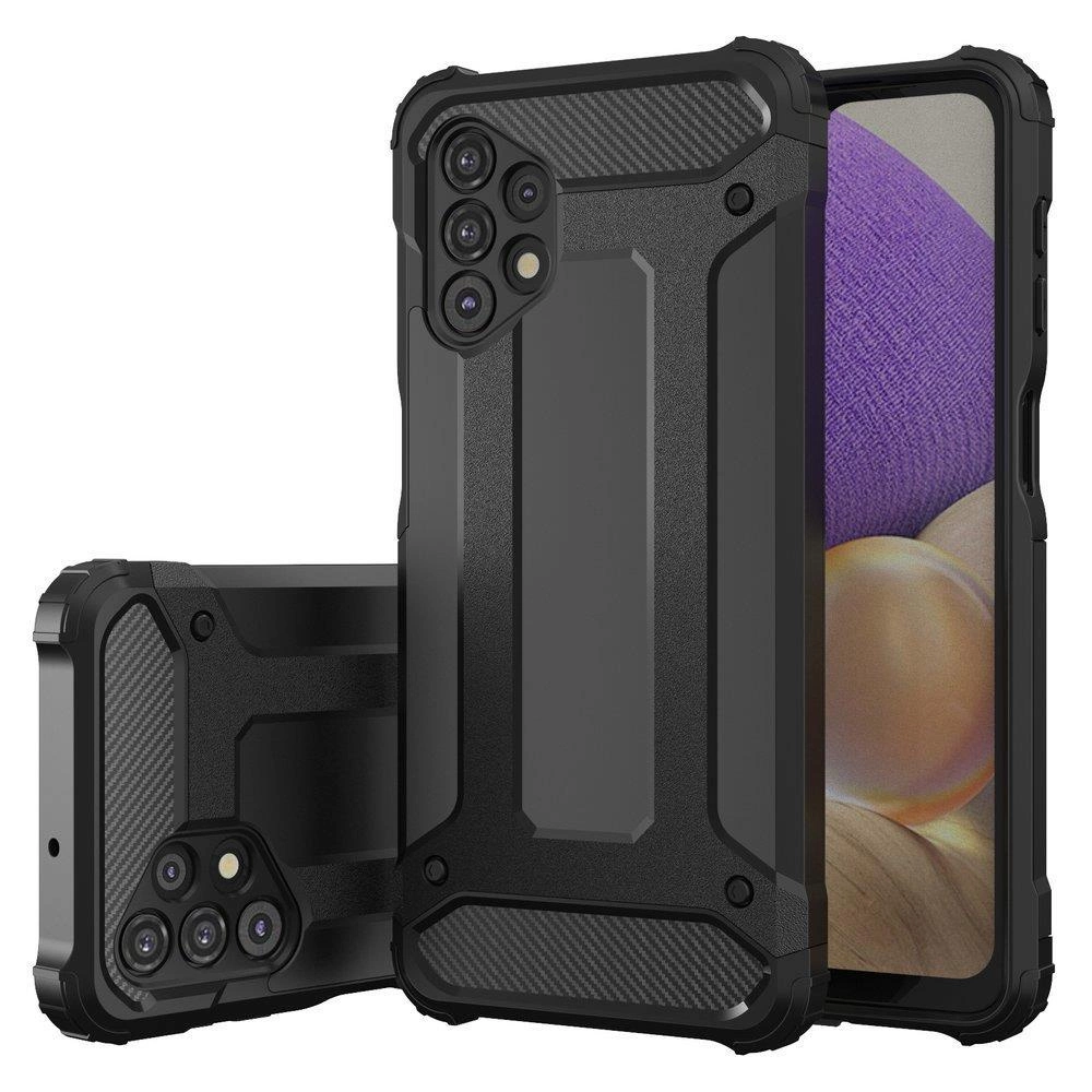Hybrid Armor Case Tough Rugged Cover for Samsung Galaxy A73 blueeng