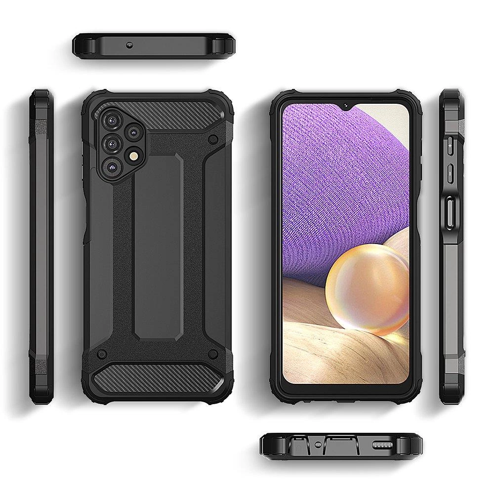 Hybrid Armor Case Tough Rugged Cover for Samsung Galaxy A73 blueeng