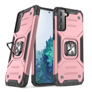 Wozinsky Ring Armor Tough Hybrid Case Cover + Magnetic Mount for Samsung Galaxy S22 goldeng