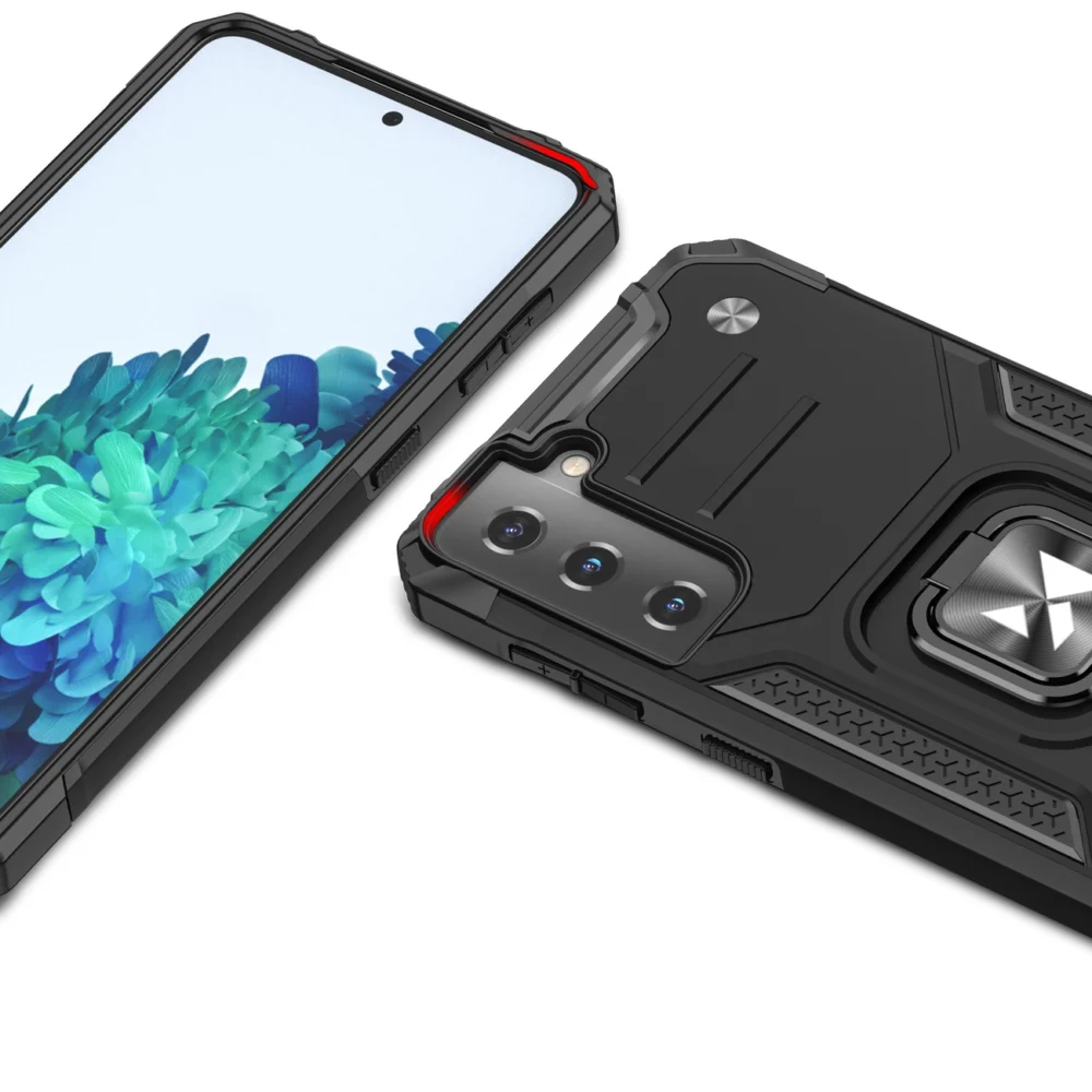 Wozinsky Ring Armor Tough Hybrid Case Cover + Magnetic Mount for Samsung Galaxy S22 + (S22 Plus) Redeng
