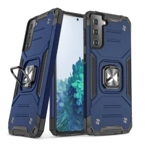 Wozinsky Ring Armor Tough Hybrid Case Cover + Magnetic Mount for Samsung Galaxy S22 + (S22 Plus) Blueeng