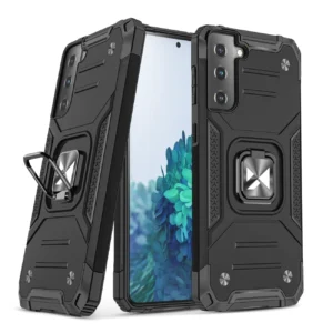 Wozinsky Ring Armor Tough Hybrid Case Cover + Magnetic Mount for Samsung Galaxy S22 + (S22 Plus) Blackeng
