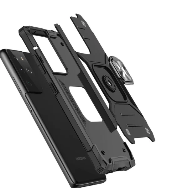Wozinsky Ring Armor tough hybrid case cover + magnetic holder for Samsung Galaxy S22 Ultra redeng