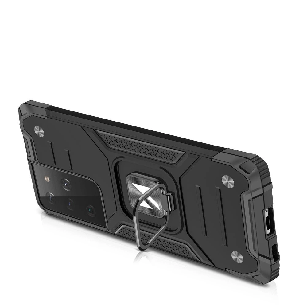Wozinsky Ring Armor tough hybrid case cover + magnetic holder for Samsung Galaxy S22 Ultra redeng
